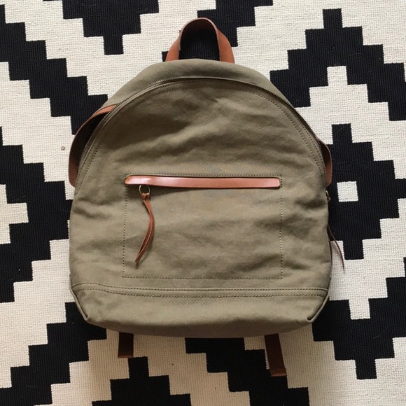 Madewell Handbags - Army green backpack